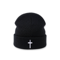 Cross - Embroidered Beanie