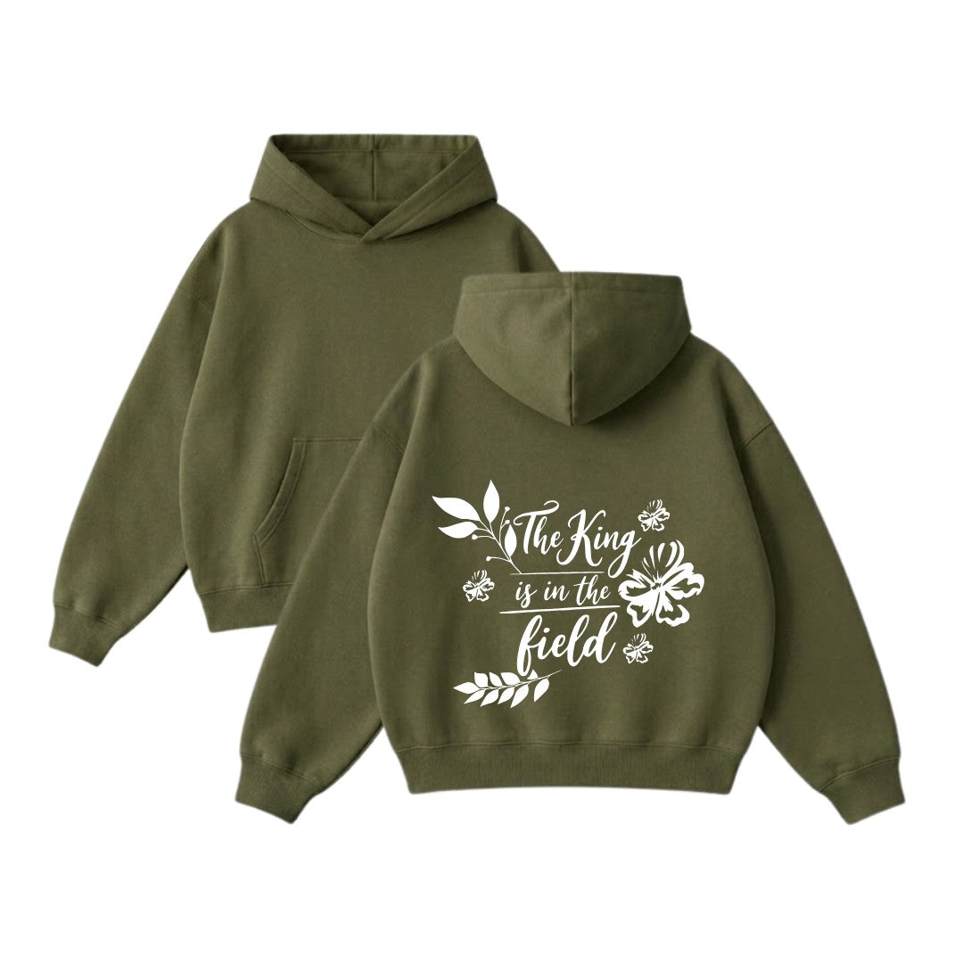 The King is in the field collection - Long Sleeve Hoodie