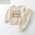 Baby Sweatshirt & Jogger Set - Blooming in Faith