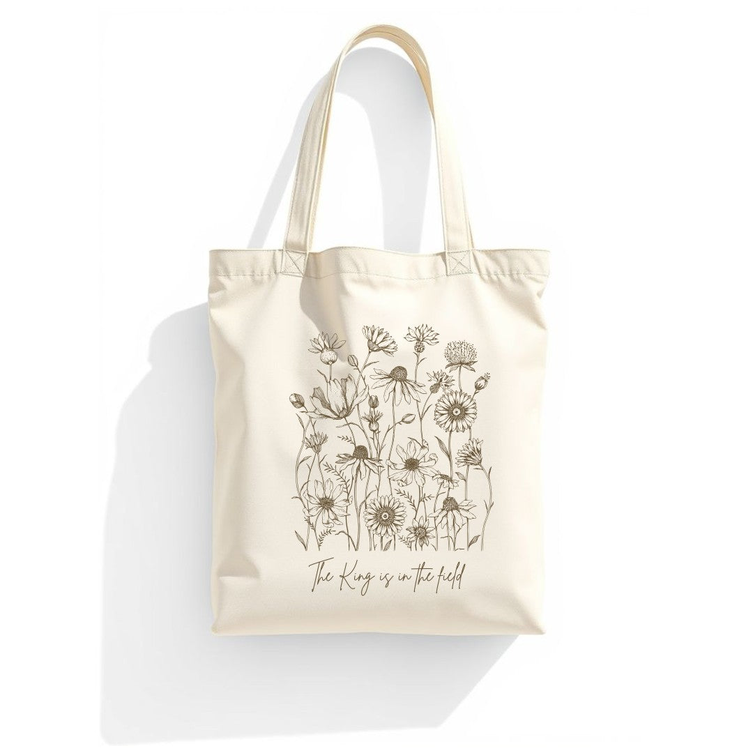 The King is in the field collection - Tote bag